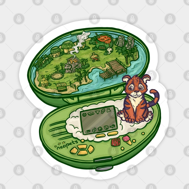 Mystery Island Kougra Pocket Neopet Sticker by Jewelia